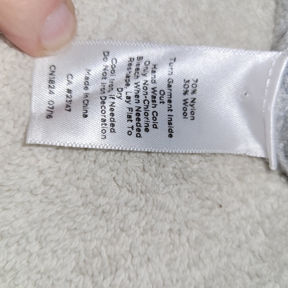 Talbots Women's Sweater Pullover Gray Multi-color‎ Wool Blend Size Lp - Picture 6 of 8